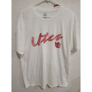 University of Utah Utes Rivalry Threads NWT Script Logo T-Shirt NCAA Men's XL